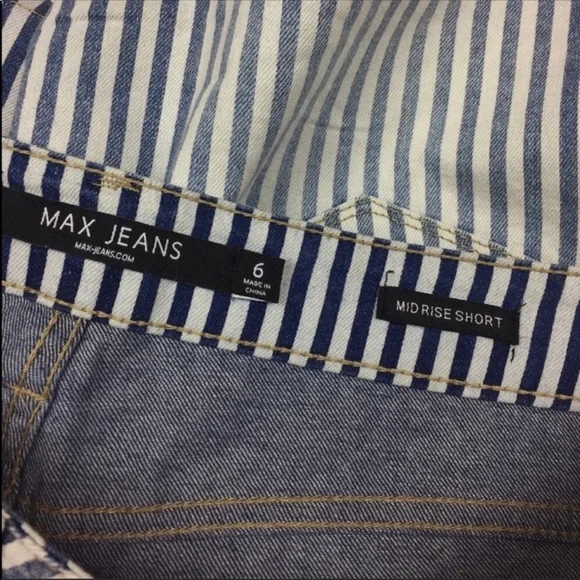 NWT MAX jeans Jailbird Strip Shorts - Picture 6 of 8